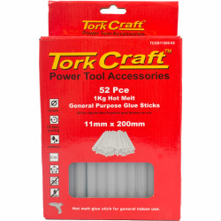 Glue Stick 11 X 200mm 52pc 1kg Hot Melt Gen. Purpose Eva 18000cps