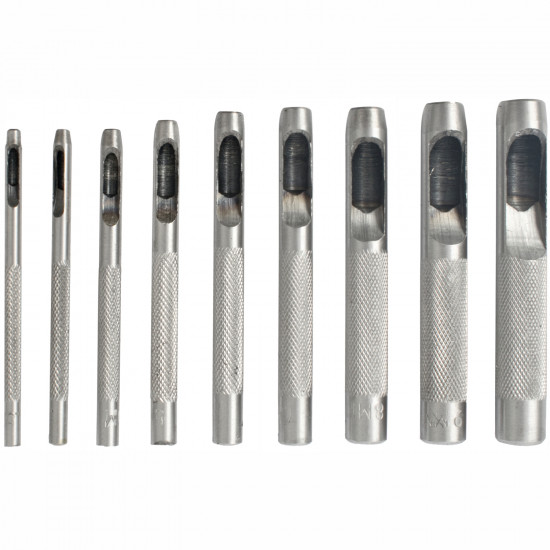Hollow Punch Set 9pc 2.5-10mm Carb. Steel Hollow Punch Set 9pc 2.5-10mm Carb. Steel