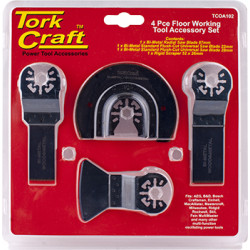 Quick Change Oscillating Floor Working Accessory Kit 4pc