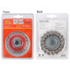 Wire Cup Brush 80 X M14 Knotted Stainless Steel Tcw Wire Cup Brush 80 X M14 Knotted Stainless Steel Tcw