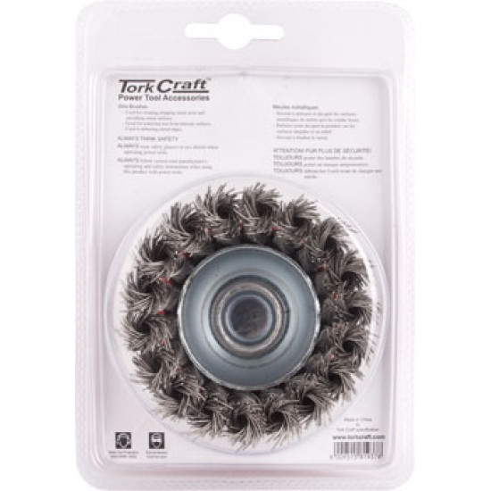 Wire Cup Brush 80 X M14 Knotted Stainless Steel Tcw Wire Cup Brush 80 X M14 Knotted Stainless Steel Tcw