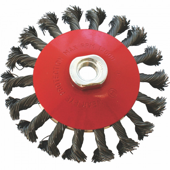 Wire Cup Brush Twisted Bevel Plain 115mmxm14 Bulk Wire Cup Brush Twisted Bevel Plain 115mmxm14 Bulk