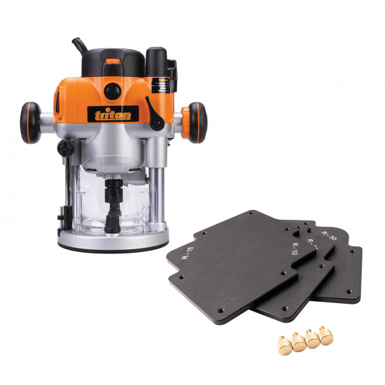 Plunge Router 2400w 1/2'& 1/4'collet 230v & 3pc Rad Gauge Set Ptaf001 Plunge Router 2400w 1/2'& 1/4'collet 230v & 3pc Rad Gauge Set Ptaf001