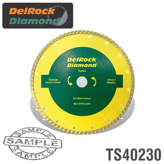 Diamond Blade 230mm Turbo DELROCK Diamond Blade 230mm Turbo DELROCK